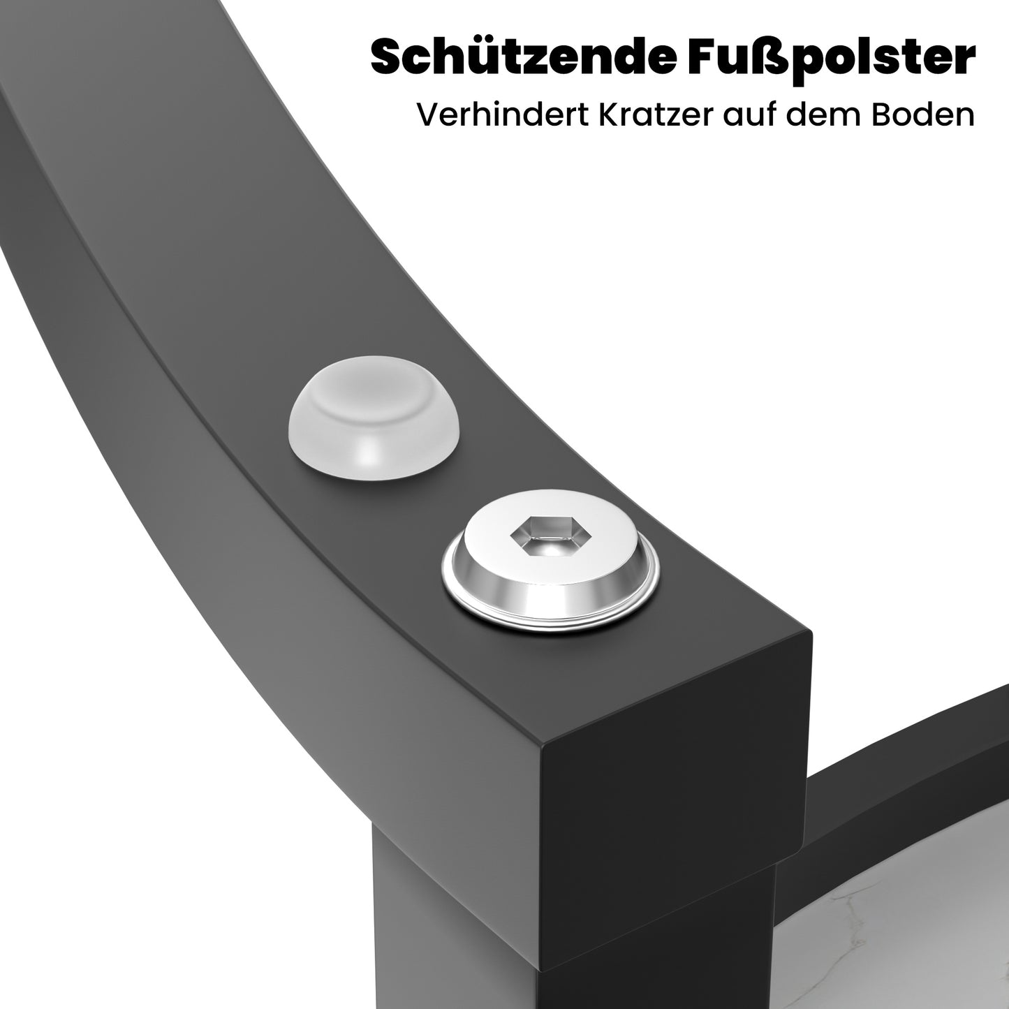 2-Delige Salontafel Set – Woonkamer Tafel – Balkon Tafel – Opbergtafel – Marmeren Tafel – Wit – Gouden Frame – Hoogglans Afwerking