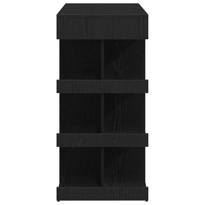 Bartafel – Barkruktafel – Keukentafel – Ontbijttafel – Zwarte Eikenhouten Bar Tafel Schwarz – Ruimtebesparend Design – Extra Opbergruimte