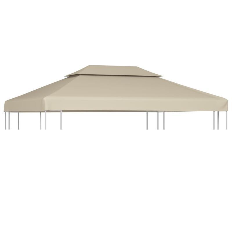 Partytentzeil – Vervangingshoes – Tentdak – Partytenthoes – Pergola zeil – Beige – Waterbestendig 310 g/m² – Afmeting 3x4 meter
