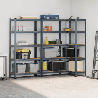 Opbergrek – Opbergkast – Stellingkast – Opbergrekken – Stelling – 5 Laags – Staal En Hout – Stevig En Duurzaam – Antraciet