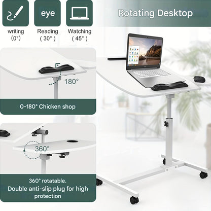 Bureau Verstelbaar – Zit Sta Bureau – Werktafel – Thuiswerk Bureau – Compact Bureau – Hoogte Verstelbaar 61-95 cm – Kantelbaar Tafelblad 60x40 cm