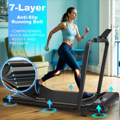 Loopband – Wandelband – Hardloopband – Walking Pad – Treadmill – 2,5 PK Motor – Inklapbaar Met 7% Hellingsfunctie
