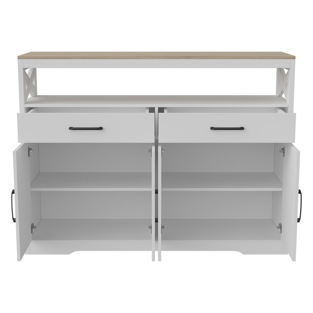 Dressoir – Opbergkast – Buffetkast – Ladekast – Keukenkast – 140x40x105 cm – MDF & Spaanplaat – Verstelbare Legplanken