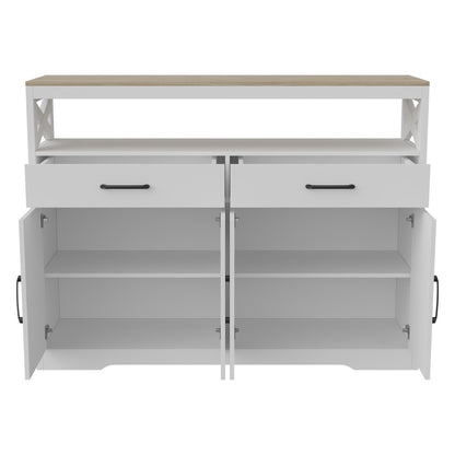 Dressoir – Opbergkast – Buffetkast – Ladekast – Keukenkast – 140x40x105 cm – MDF & Spaanplaat – Verstelbare Legplanken
