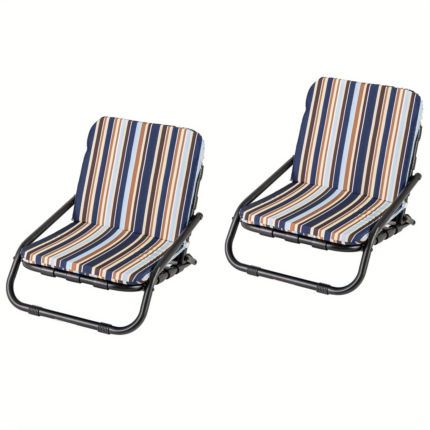 Strandstoelen – Draagbare Stoelen – Vouwstoelen – Campingstoelen – Festivalstoelen – Ultralicht Aluminium Frame – Comfortabele Katoenen Kussens