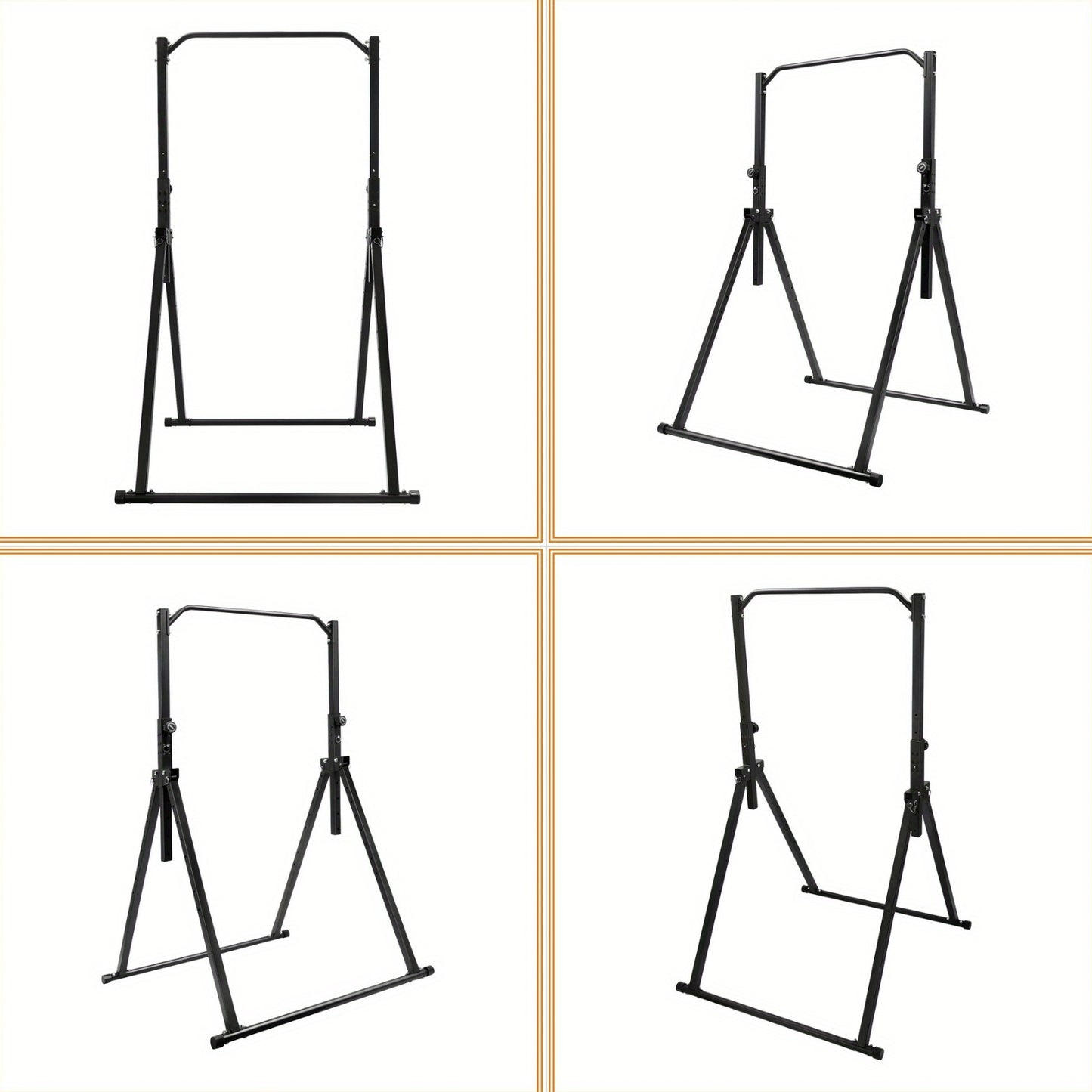 Optrekstang – Pull Up Bar – Wandmontage Stang – Deurkozijn Bar – Fitness Stang – Carbonstaal – Verstelbaar 175-230 cm – 200 kg Draagkracht