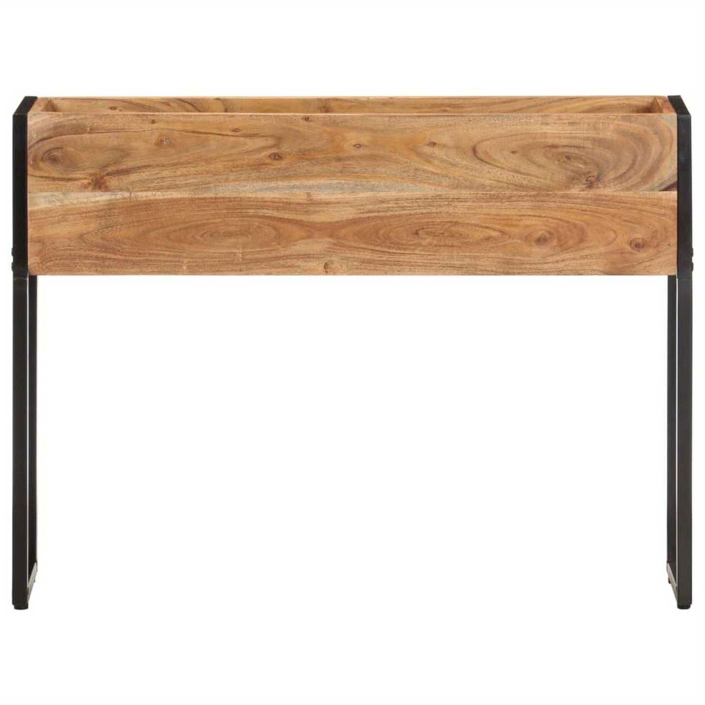 Plantenbak – Bloembak – Kruidenbak – Tuinbak – Plantencontainer – Robuust Acaciahout – 90x20x68 cm – Geschikt Voor Balkon En Terras