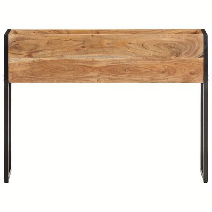 Plantenbak – Bloembak – Kruidenbak – Tuinbak – Plantencontainer – Robuust Acaciahout – 90x20x68 cm – Geschikt Voor Balkon En Terras