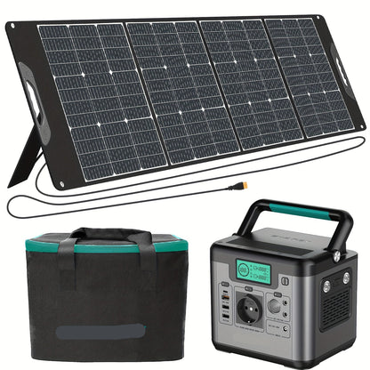 Draagbare Powerstation – Mobiele Stroomvoorziening – Noodstroom – Camping Batterij – Compact – 518 Wh Capaciteit – 500W AC-uitgang