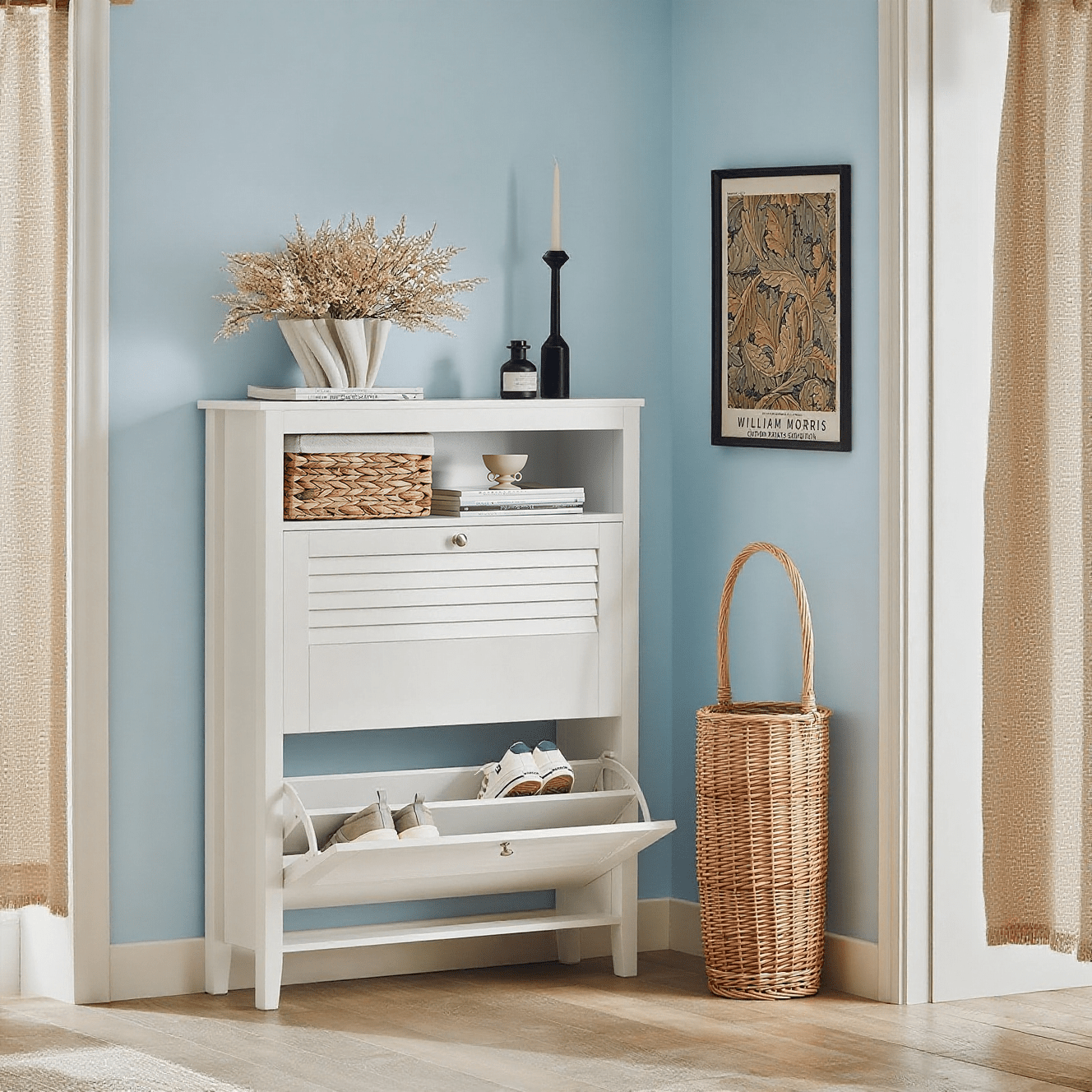 Fauteuil – Zetel – Leunstoel – Relaxstoel – Armstoel – Grijs – Klassiek Design – Houten Poten – Comfortabel Zitvlak – 74x86x102 cm