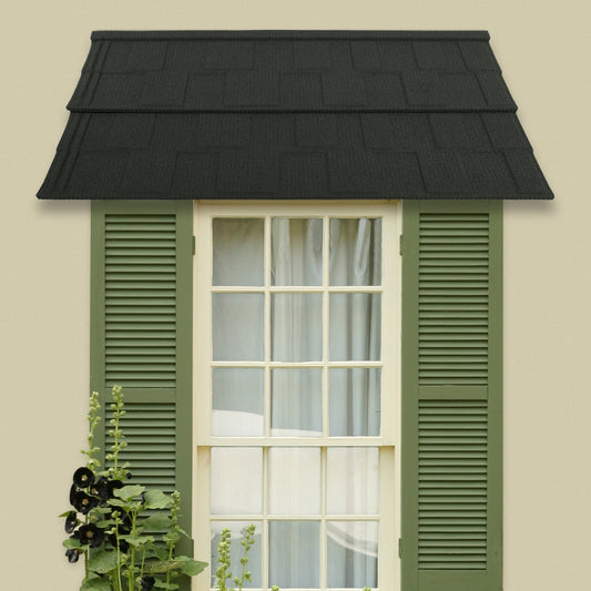 2-Pack 134*42CM Metal Awnings | Tile Shaped, Jungle Green, Brand NaMaSyo