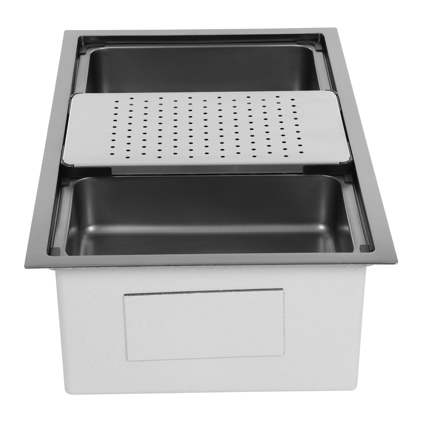 Keukenwerkblad Spoelbak – RVS Spoelbak – Enkele Spoelbak – Onderbouw Spoelbak – Werkstation Spoelbak – Silvery Kleur – Duurzaam Roestvrij Staal – Modern Rechthoekig Design