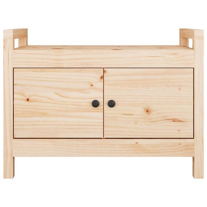 This Bench, Measuring 80X40X60 Cm And Made of Solid Pine Wood, Is Ideal As a Shoe Stool in Your Hallway Or As a Storage Stool in Your Living Room.