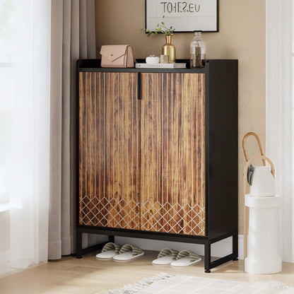 Schoenenkast – Schoenenrek – Schoenopberger – Schoenmeubel – Schoenendecoratie – 25 Paar Capaciteit – Stevig Houten Frame