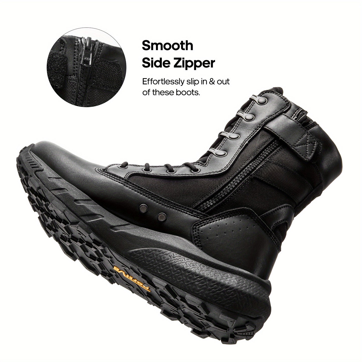 Tactische Boots – Outdoor Schoenen – Wandelschoenen – Werklaarzen – Militair Boots – Lichtgewicht & Ademend – Antislip Zool – Zwart Maat 13