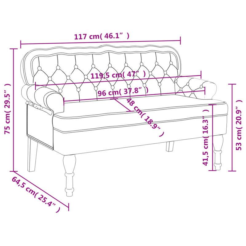 Bank – Sofa – Zitbank – Tweezitsbank – Loungebank – Donkergrijs – Velvet Bekleding – Stevige Houten Constructie