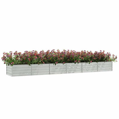 Verhoogde Plantenbak – Verhoogd Tuinbed – Bloembak – Kweekbak – Moestuinbak – Gegalvaniseerd Staal – 480x80x45 cm – Weerbestendig & Duurzaam