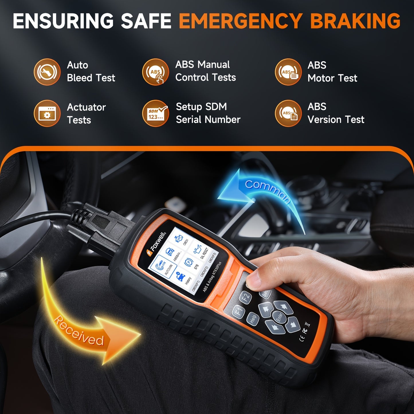 OBD2 Scanner – Diagnoseapparaat – Auto Uitlezer – Storing Verwijderen – Uitleesapparatuur – Multi-systeem Diagnose – Gratis Levenslange Updates