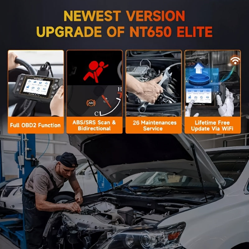 Professionele Auto Diagnose – Autoscanner – OBD2 Scanner – Foutcode Uitlezen – Auto Scanner – 26+ Resetfuncties – Draadloze Wifi Updates