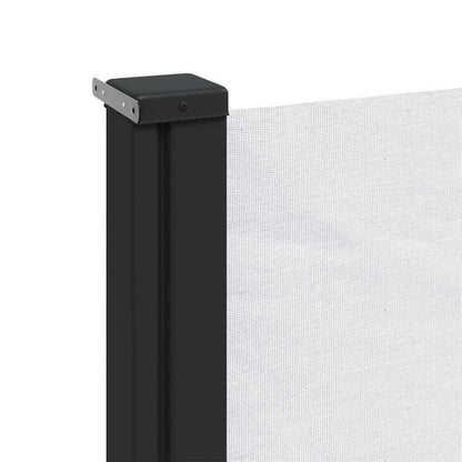 Retractable Windshield 180x600cm with Removable Temporary Outdoor Privacy Screen - 81- Light Blocking, Durable Fabric, Weather-Resistant for Patio, Garden, Poolside (Black/White), Patio Decor, Pergola Compatible, Easy Install