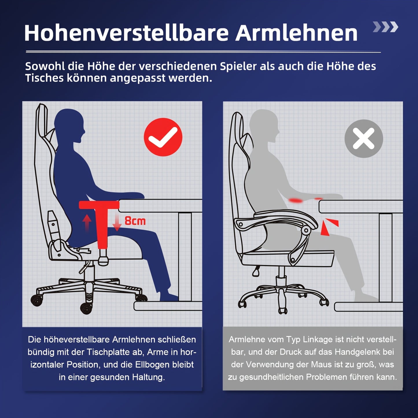 Gamingstoel – Gamerstoel – Bureaustoel – Spelstoel – Gaming Armstoel – Ergonomisch Comfort – Kantelfunctie 170°