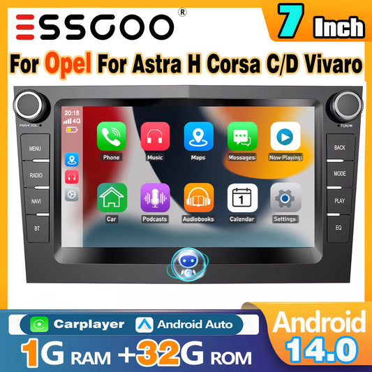 Android Autoradio – Android Car Stereo – Auto Multimedia Speler – Autoradio Met Navigatie – 7 Inch Touchscreen – Android 14.0 & Wifi Bluetooth