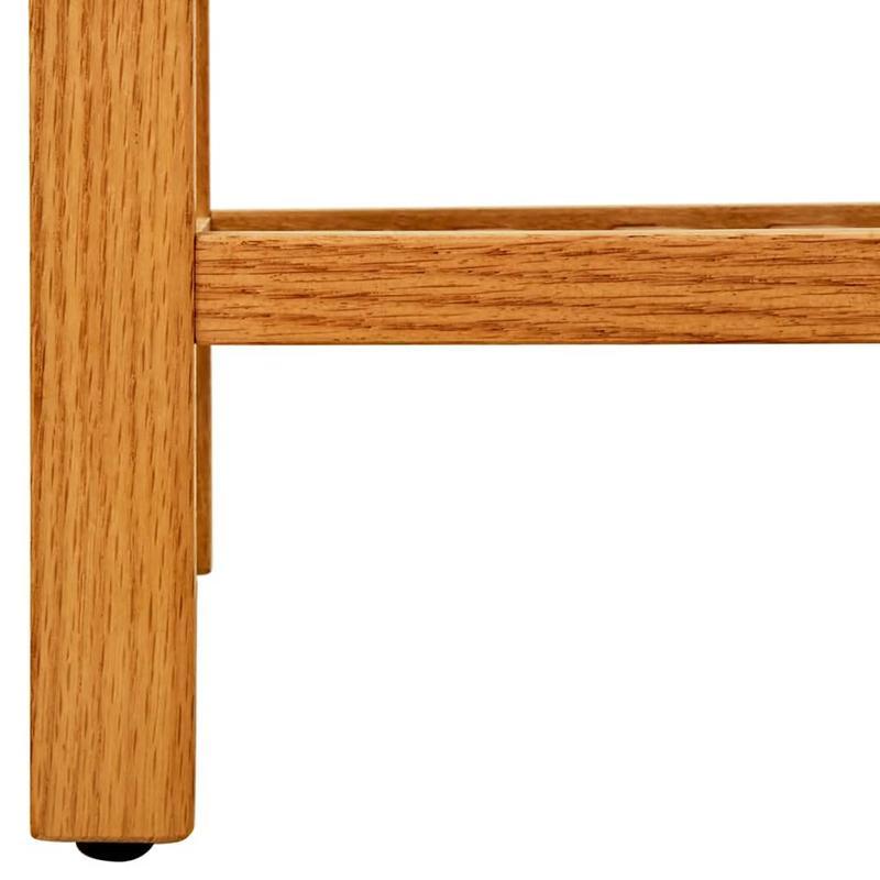 Schoenenrek – Schoenenhouder – Schoenopberger – Schoenstelling – Schoenrek Open – 3 Lagen – Massief Eikenhout 50x27x60 cm – Voor Slaapkamer en Hal Bruin