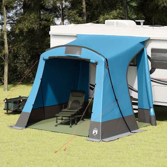 Tent – Kampeertent – Buitentent – Festivaltent – Vissertent – Polyester Waterafstotend – Geventileerd 285x255x245 cm – Blauw Zwart