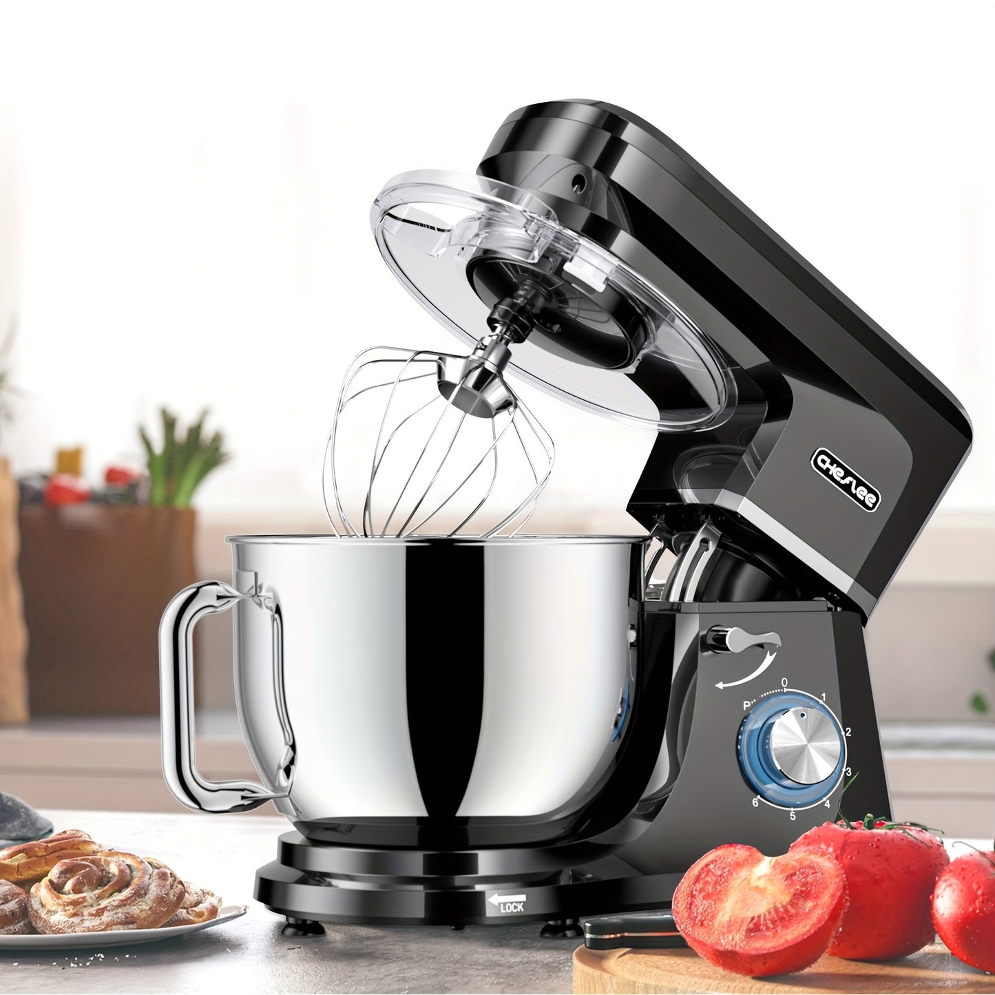 Keukenmixer – Keukenmachine – Keukenrobot – Standmixer – Elektrische Mixer – 1800W Vermogen – 7,2 Liter Mengkom