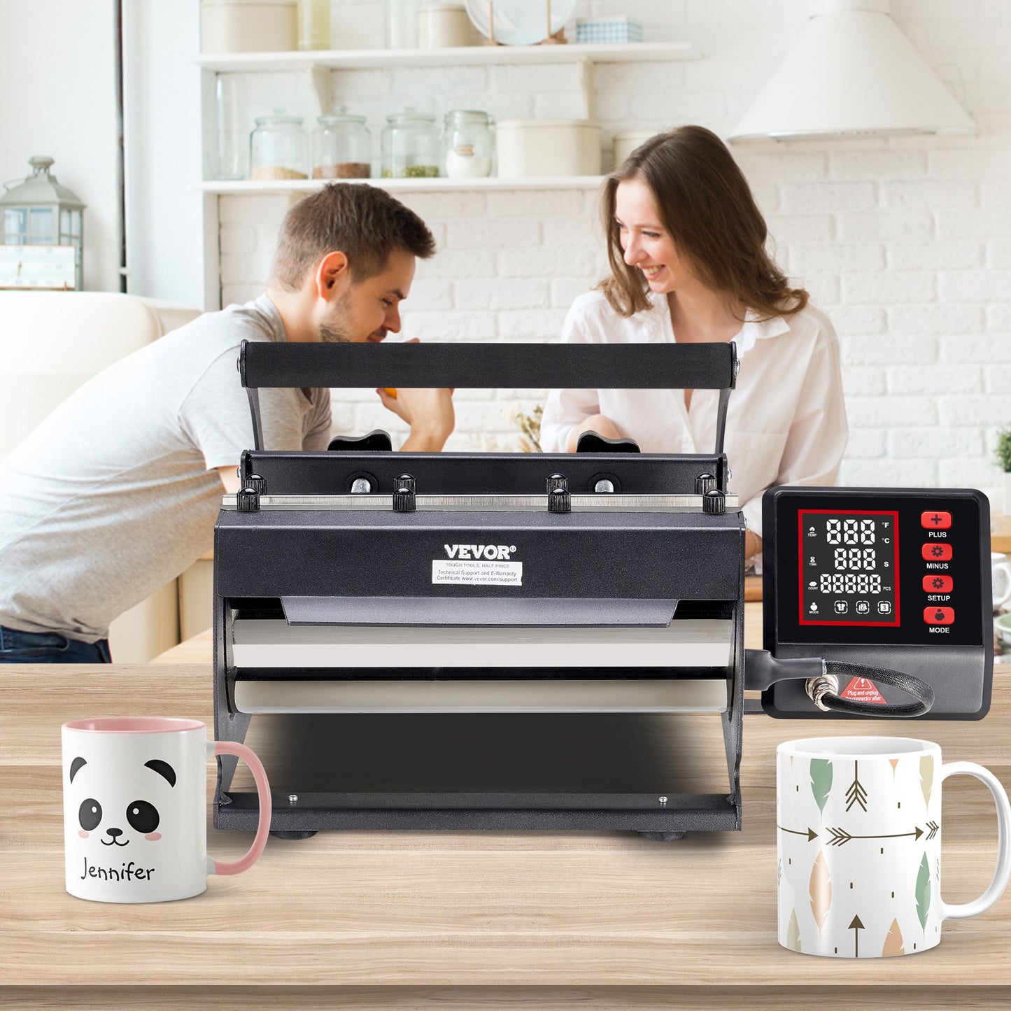 Tumbler Heat Press – Mokpers – Drinkbeker Pers – Sublimatie Pers – Beker Transfermachine – Verstelbaar Voor 11-30oz – Digitale Temperatuur- en Timerinstellingen
