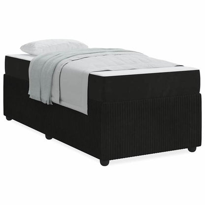 Bedframe – Bed – Bedframe Met Matras – Eenpersoonsbed – Platformbed – Zwart – Twinsize 80x200 cm – Met Matras Inclusief – Metalen Stijlvol Frame