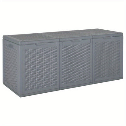 Opbergbox Tuin – Tuinkussenbox – Tuinkist – Tuinopbergkist – Opbergkist Tuin – 270 Liter – Weerbestendig PP-Rattan