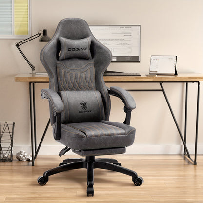 Gamingstoel – Gamestoel – Game Stoel – Gaming Chair – Bureaustoel – Wing Rugleuning – Verstelbaar Met Kunstleer Bruin