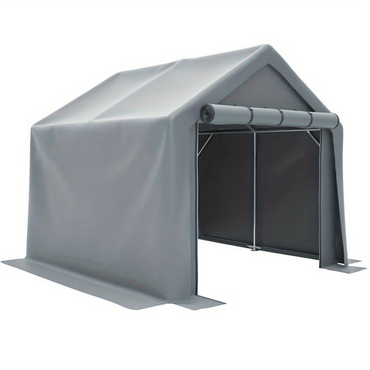 Fietsenstalling – Fietsberging – Tuinhuisje – Opbergtent – Fietsenrek – 244x141x217 cm – Waterdicht PE-materiaal – Intrekbare Ritssluiting