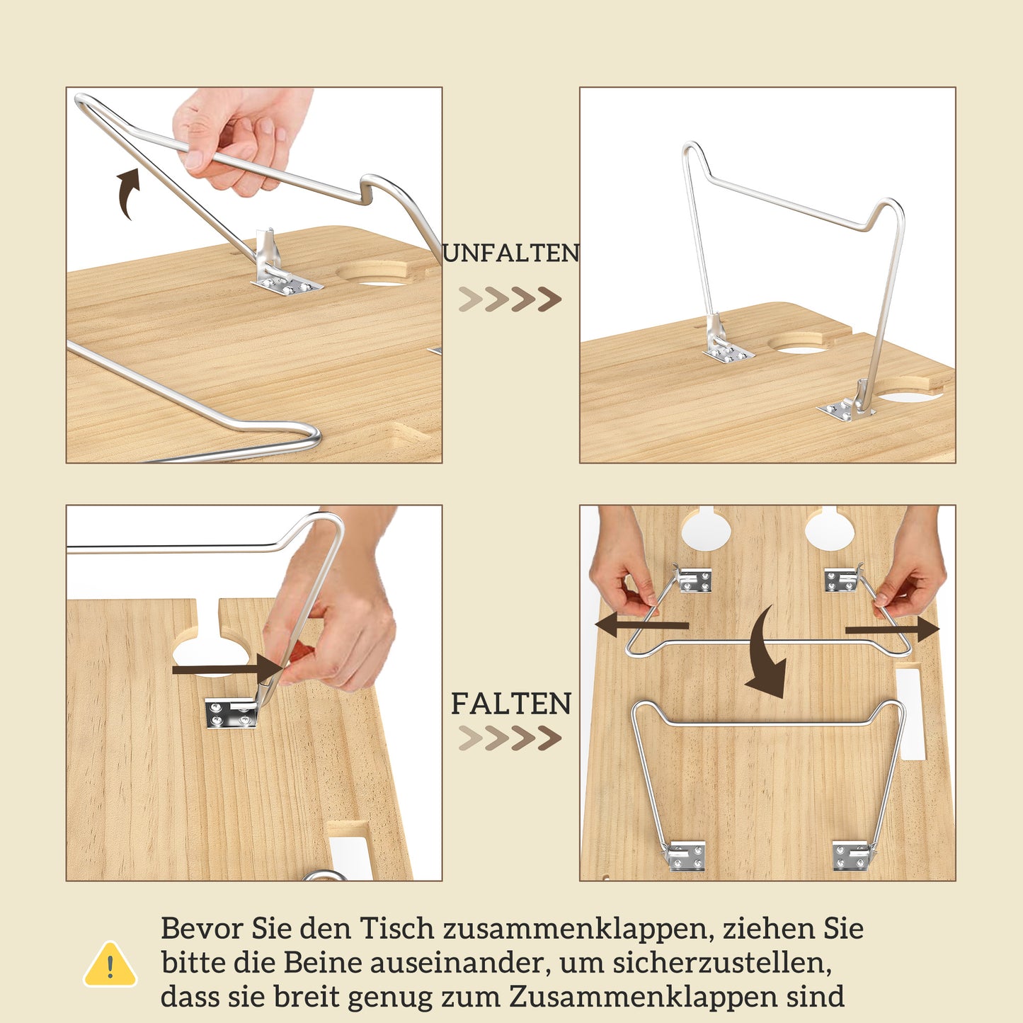 Vlechtwerk Picknickmand – Picknickmand Set – Picknicktas – Picknickkoffer – Picknickbak – Voor 4 Personen – Lichtgewicht Natuurlijke Materialen – Inclusief Picknickdeken & Flesopener