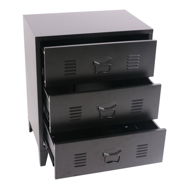 Metalen Kast – Ladeblok – Opbergkast – Archiefkast – Kantoorkast – Industrieel Design – 72x60x40 cm – Stevig Stalen Materiaal