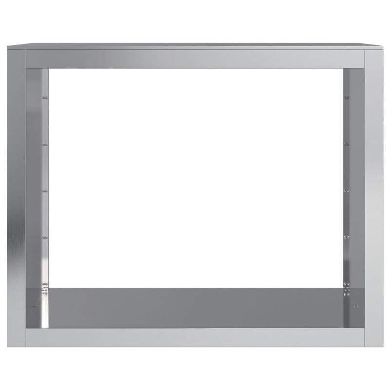Houtopslag – Brandhoutrek – Haardhoutopslag – Houtberging – Houtrek – Gegalvaniseerd Staal – 100x40x80 cm – Stevig & Roestbestendig