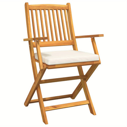 Tuinstoelen – Klapstoelen – Vouwstoelen – Balkonstoelen – Tuinmeubelen – Acaciahout – Set van 2 – Comfortabele Zit met Rugleuning – Weerbestendig & Ruim Zitvlak
