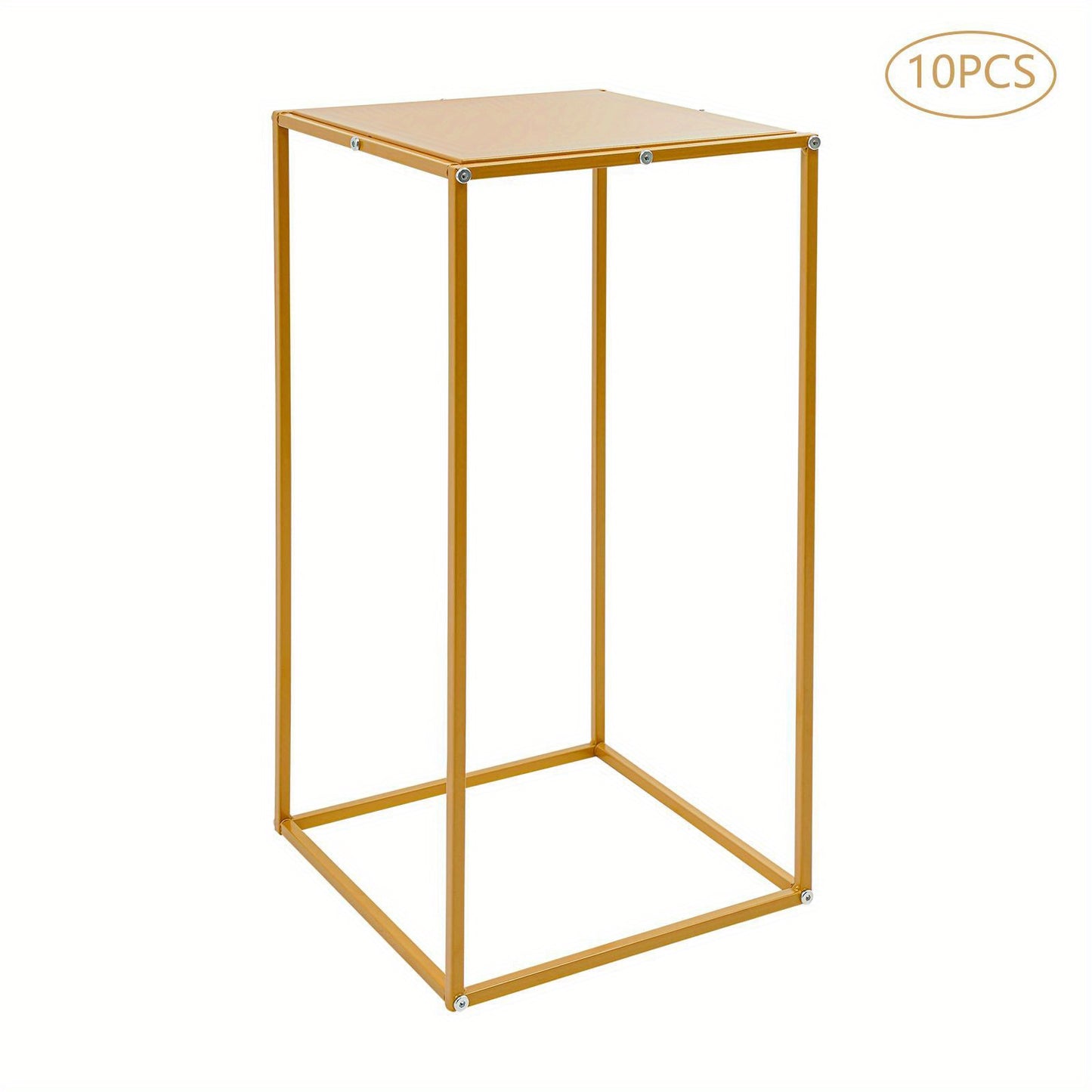 Wedding Flower Stand, Geometric Metal Flower Stand, Rectangle Flower Holder, Venue Decoration Setup, Tabletop Flower Arrangement, Rectangle Vase Stand, Rectangular Metal Frame, Heavy-Duty Stand, Rust-Resistant Metal