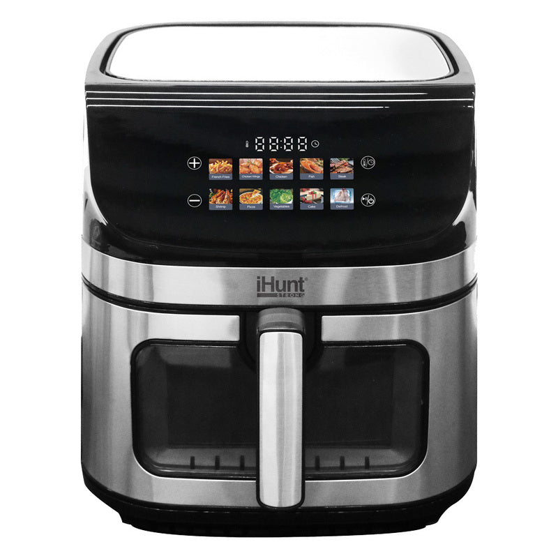 Airfryer – Heteluchtfriteuse – Digitale Friteuse – Luchtfriteuse – Air Fryer Oven – 9L Inhoud – 2200W Vermogen – Dubbel Verwarmingssysteem 360° – Roestvrijstaal