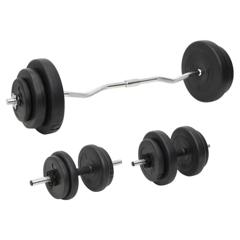 Halterset – Dumbbells – Halterstang – Krachttraining – Fitness – 60 kg – Tungsten Staal – Compact & Draagbaar