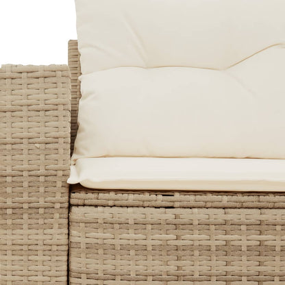 Tuinbank – Buitenbank – Zitbank – Balkonbank – 2 Persoons – Weerbestendig Poly Rattan – Inclusief Afneembare Kussens