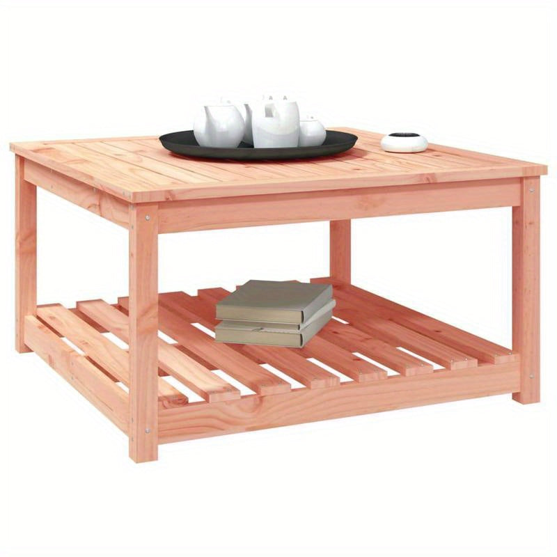 Outdoor Table Made of Solid Douglas Wood, Measuring 82, 5X82, 5X45 Cm, with a Removable Design for Convenience