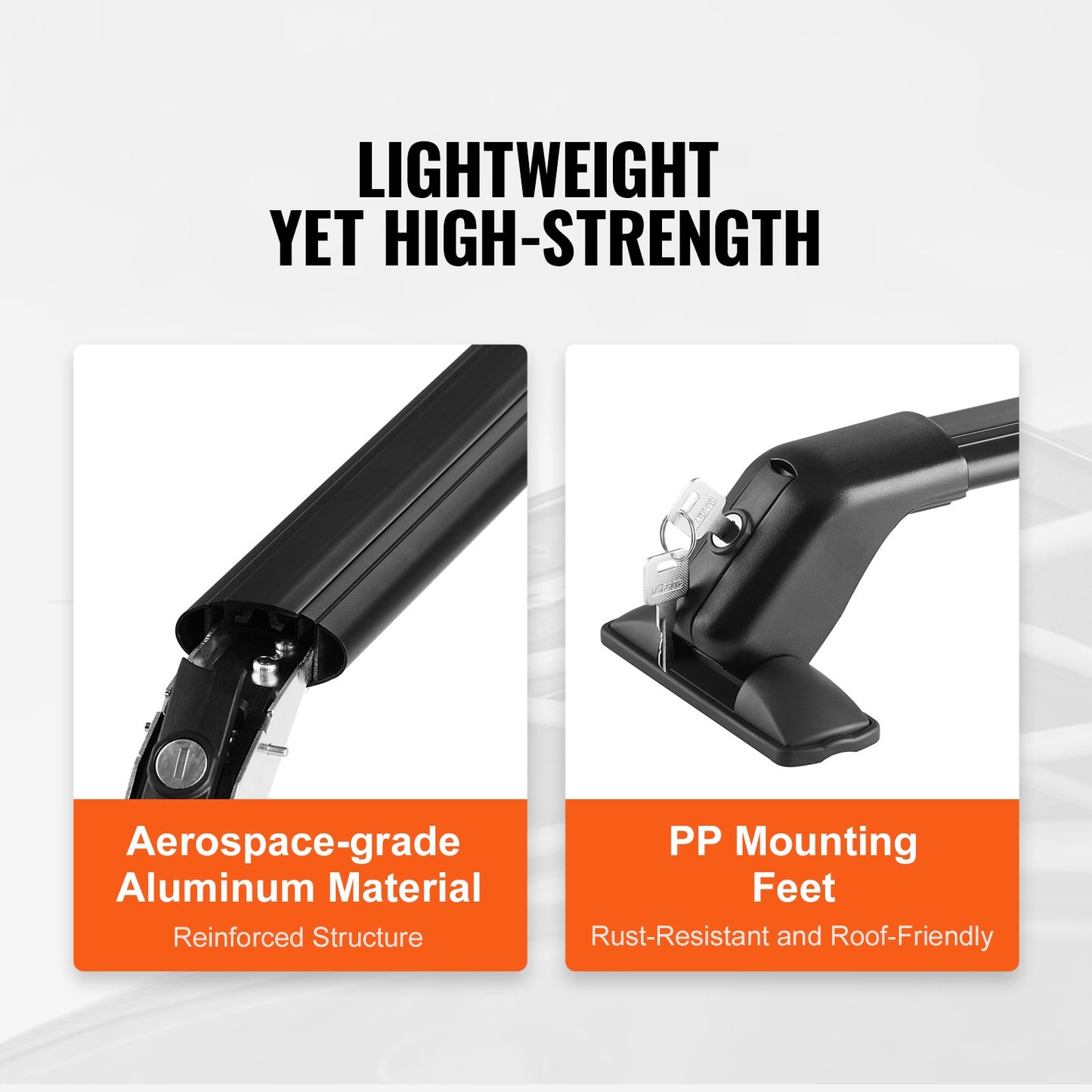 Universele Dakdrager Kruisliggers – Dakdragers – Roof Bars – Dakbeugel – Auto Draagbalken – Aluminium 6063-T6 – Draagvermogen 70 kg – Verstelbaar Zonder Boren – Anti-diefstal Slot