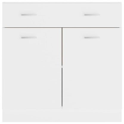 3-Ladenkast – Ladekast – Opbergmeubel – Kledingkast – Dressoir – Wit – 80x46x81,5 CM – Hardhout & Spaanplaat – Direct Gebruiksklaar – Strak en Tijdloos Design