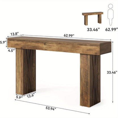 Console Tafel – Sidetable – Haltafel – Sofa Tafel – Smalle Tafel – 160 cm Breed – Stevige MDF Constructie