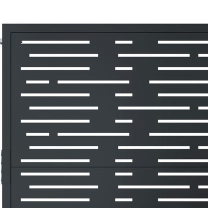Tuinpoort – Hekpoort – Tuindeur – Schuttingdeur – Metalen Poort – Duurzaam Metaal – 104x155 cm – Antraciet Afwerking