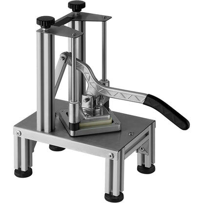 Groentesnijder – Groentesnijmachine – Frietsnijder – Fruit snijder – Dunschiller – 4 Wisselbare Messen – Roestvrijstaal & Aluminium – Ergonomisch Handvat