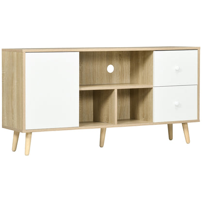 tv-meubel – tv-kast – tv-dressoir – tv-stand – media meubel – Scandinavisch design – massief houten poten – 120 cm breed