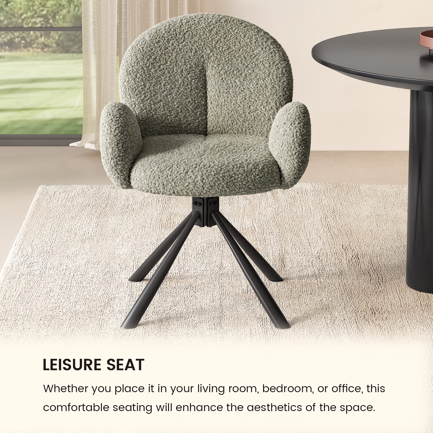 Draaistoelen – Eetkamerstoelen – Bureaustoelen – Lounge Stoelen – Armleunstoelen – Set Van 2 Blauwig-Grijze Stoelen – Ergonomisch Comfort – Duurzaam Modern Design